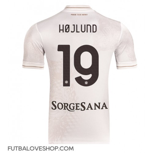 Dres SSC Napoli Rasmus Hojlund #19 Preč 2025-26 Krátky Rukáv